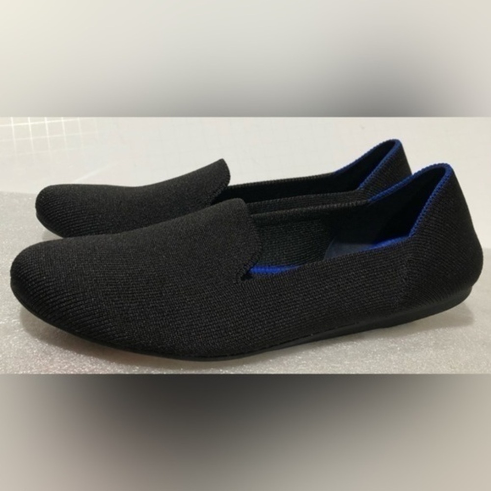 Rothy’s Black Knit Loafers Chic Slip On Ballet